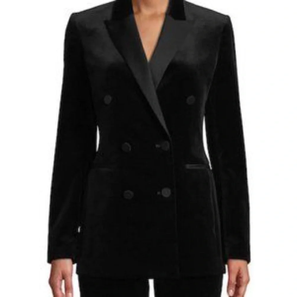 NWOT Theory Velvet Tuxedo Blazer - Picture 5 of 11